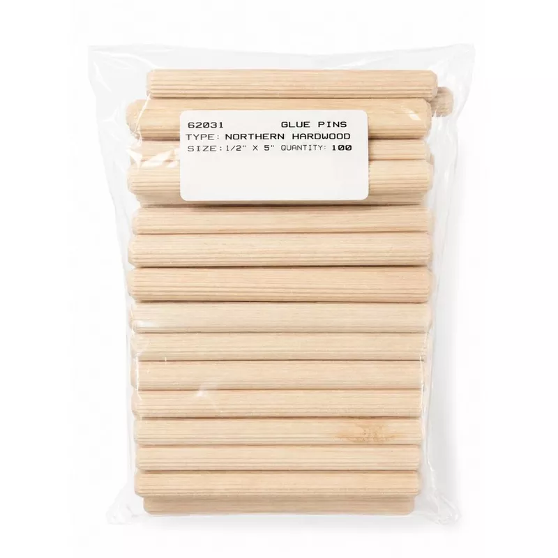 1/2″ x 5″ Fluted Dowel 100 pc