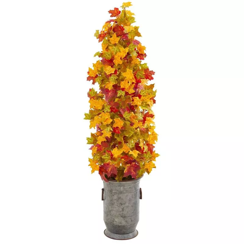 46-autumn-maple-artificial-tree-in-vintage-metal-planter 46 Autumn Maple Artificial Tree in Vintage Metal Planter