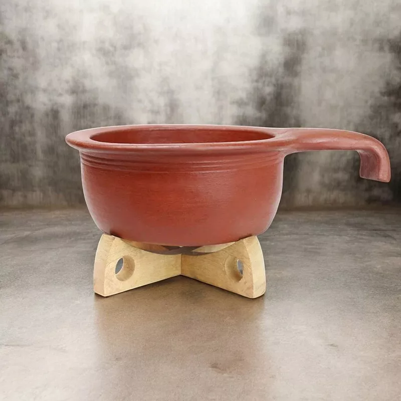 ecocraft-red-clay-serving-pot-with-handle Ecocraft Red Clay Serving Pot with Handle