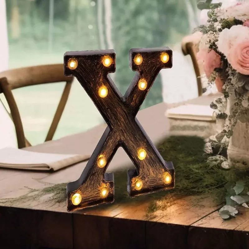 led-marquee-letter-x-industrial-style-antique-black-light-up-alphabet-sign-weddi LED Marquee Letter “X” Industrial Style Antique Black – Light-Up Alphabet Sign for Weddings & Displays 9″