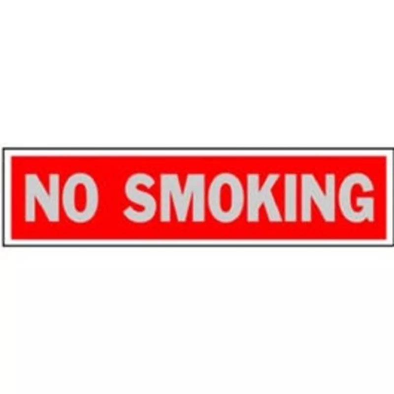 no-smoking-sign-red-aluminum-2-x-8-in “No Smoking” Sign, Red Aluminum,2 x 8-In.