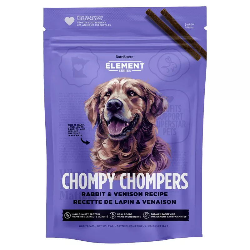 nutrisource-rabbit-venison-chompy-chompers-high-protein-dog-treats NutriSource Rabbit & Venison Chompy Chompers High Protein Dog Treats