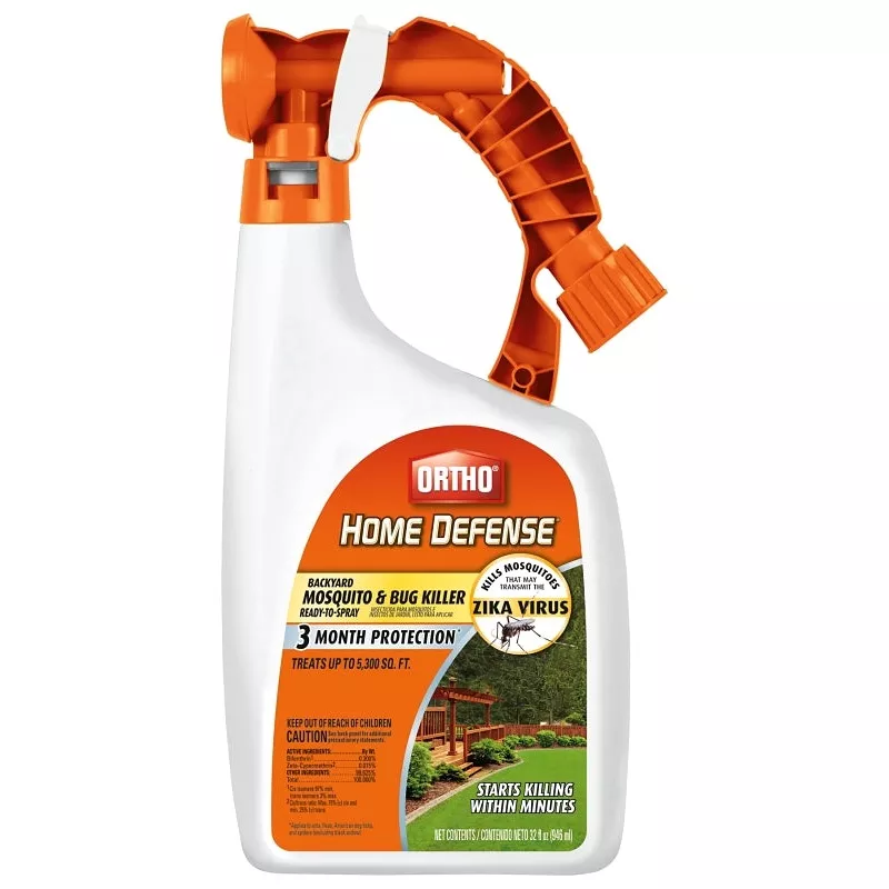 Ortho 437806 Mosquito and Bug Killer, Liquid, Spray Application, 32 oz Bottle