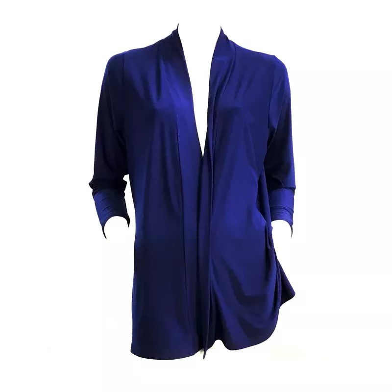 vera-long-sleeved-short-jacket-navy Vera Long Sleeved Short Jacket Navy