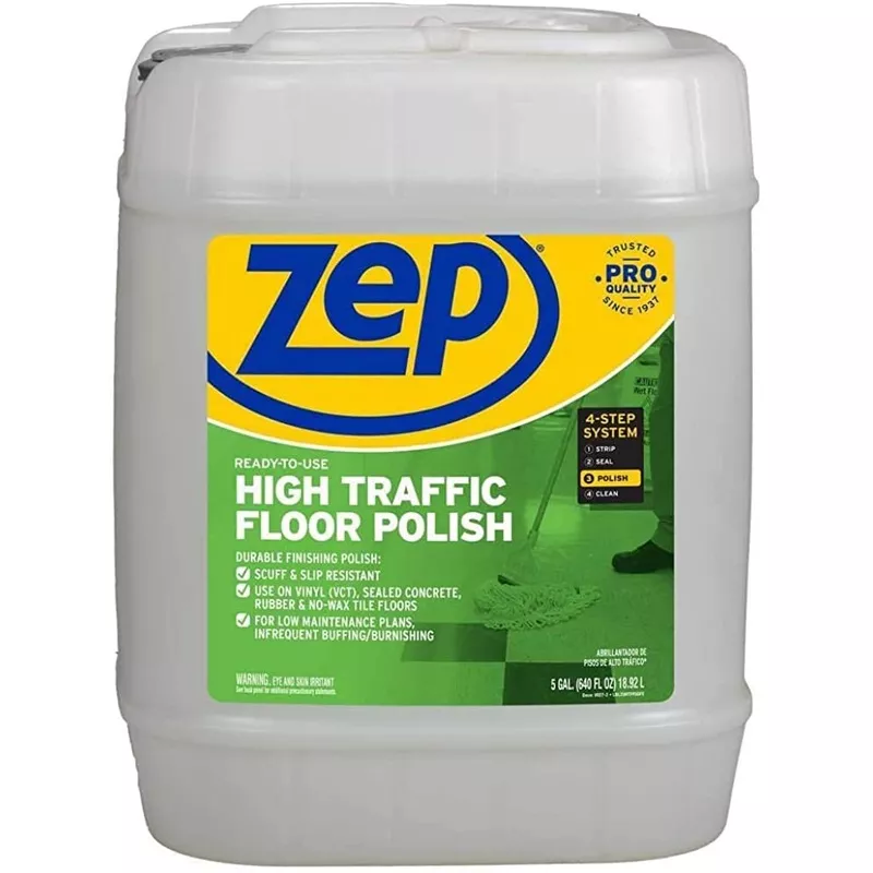 Zep High Traffic Floor PolishScuff Resistant Floor Shine5 Gallon