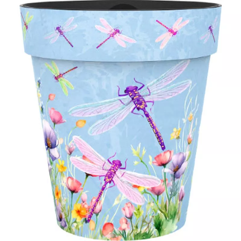 Zest Dragonflies Plastic Pot