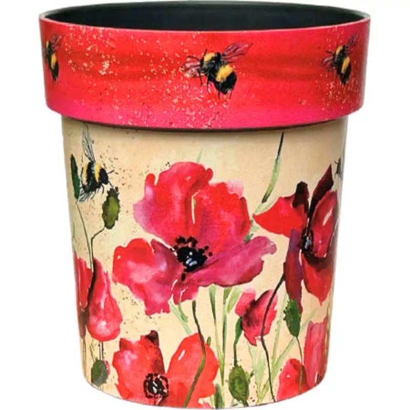Zest Poppies & Bees Planter