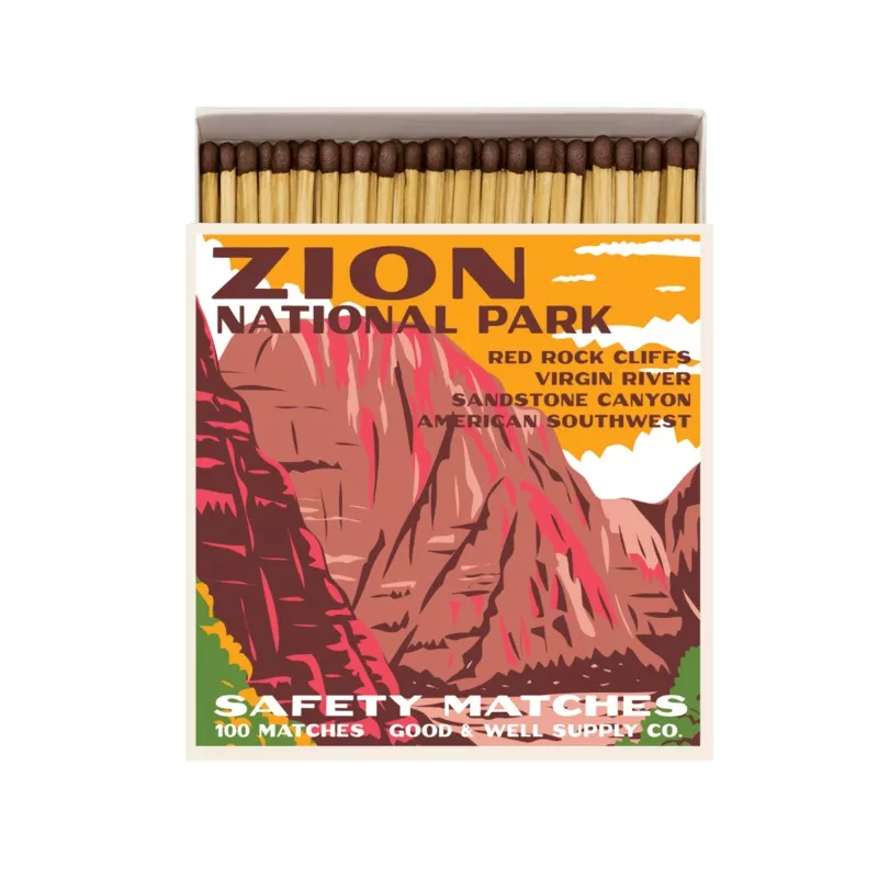 zion-vintage-national-park-cabin-matches Zion Vintage National Park Cabin Matches